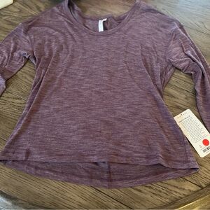Purple Lululemon long sleeve NWT